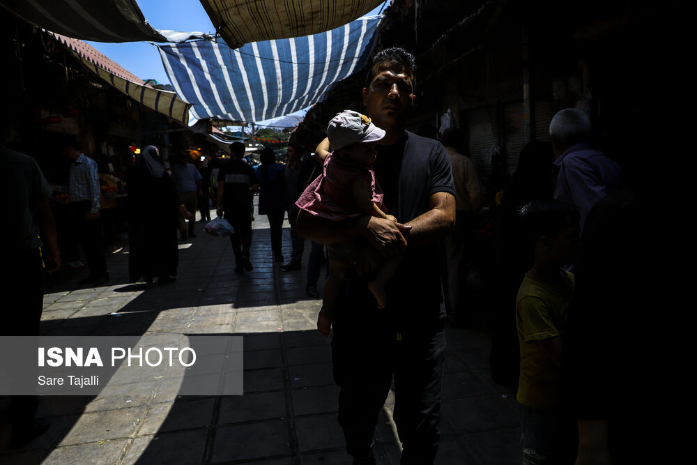 بازارگردی در گرمترین روز تابستان-کرمان