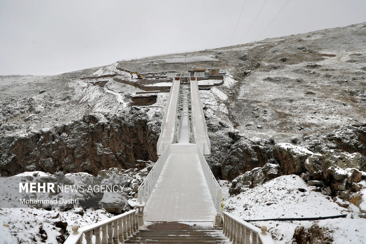 بارش برف بهاری در سرعین