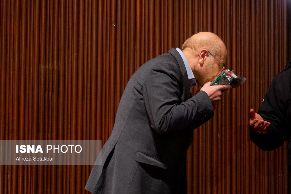 قالیباف در مراسم بزرگداشت روز دانشجو در دانشگاه تهران