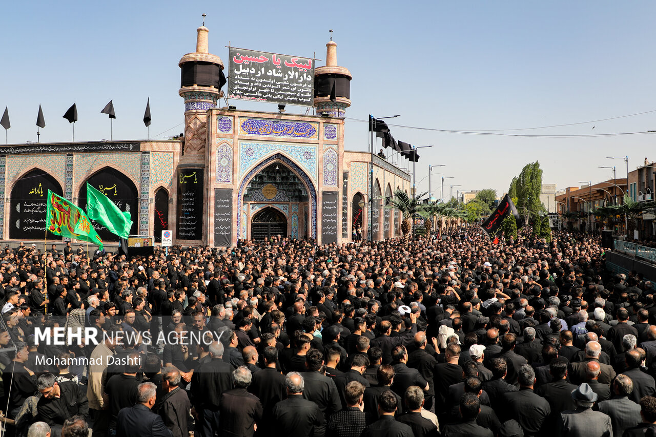 اجتماع عاشوراییان اردبیل در روز تاسوعا