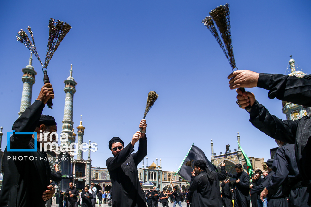 عزاداری شهادت امام رضا (ع) در حرم مطهر حضرت معصومه (س)