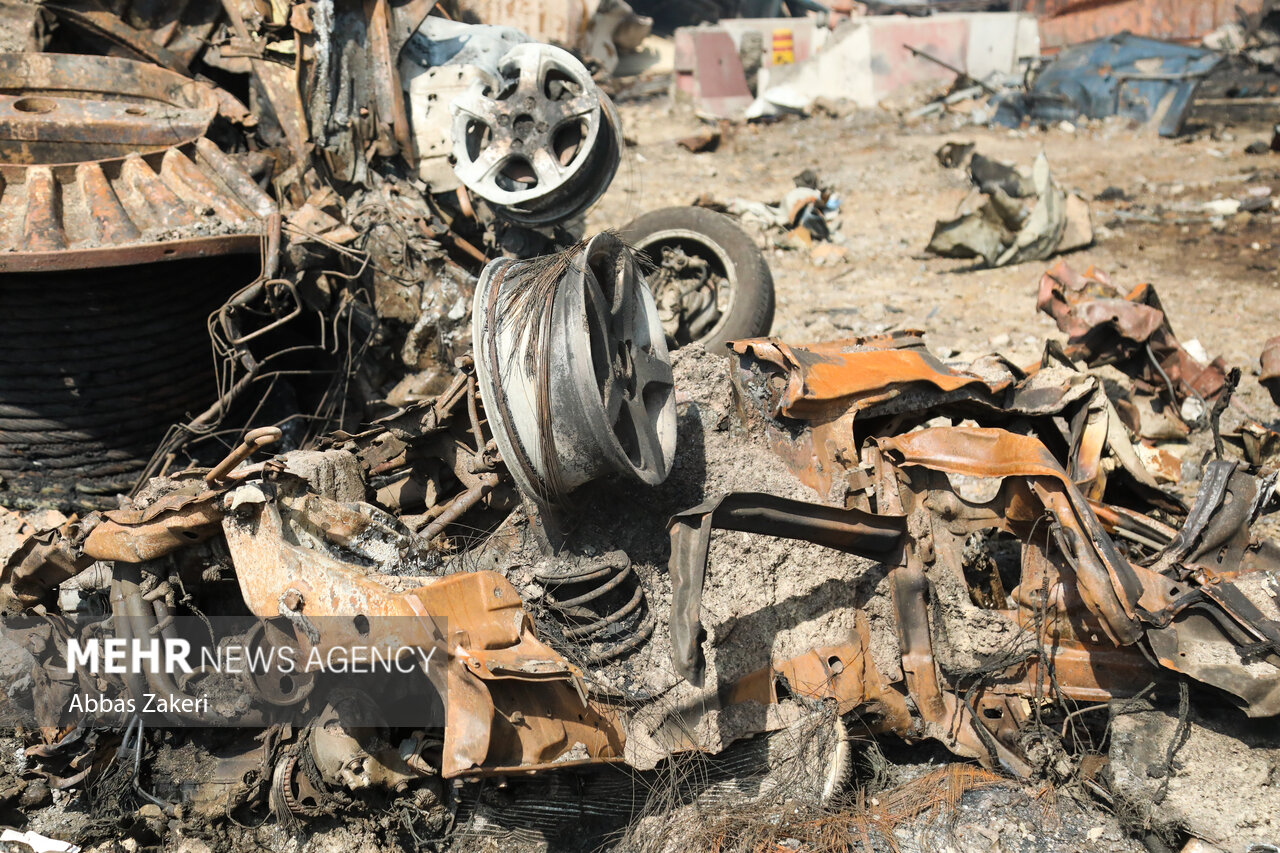 چهارمین روز حادثه انفجار در بندر شهید رجایی