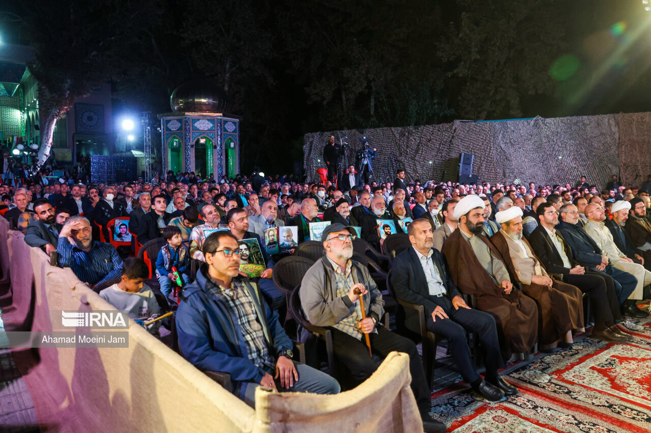 حضور قالیباف در یادواره شهدای باغ فیض