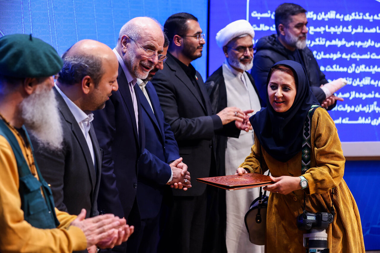 اختتامیه دومین جشنواره رسانه‌ای بهارستان با حضور قالیباف