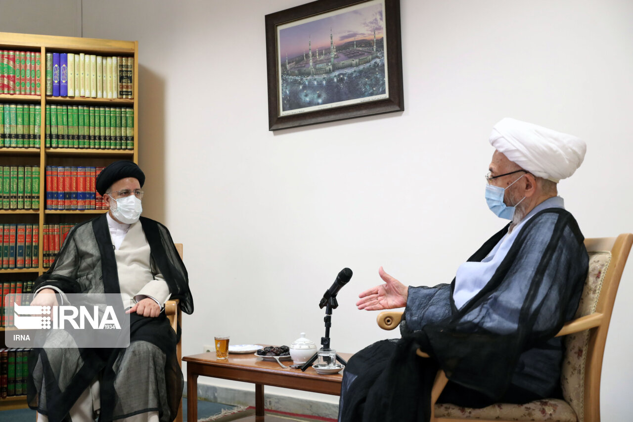 دیدار رییس جمهوری منتخب با مراجع تقلید