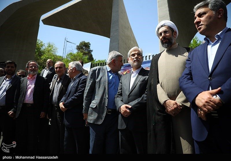 تجمع دانشجویان دانشگاه تهران در حمایت از مردم مظلوم غزه