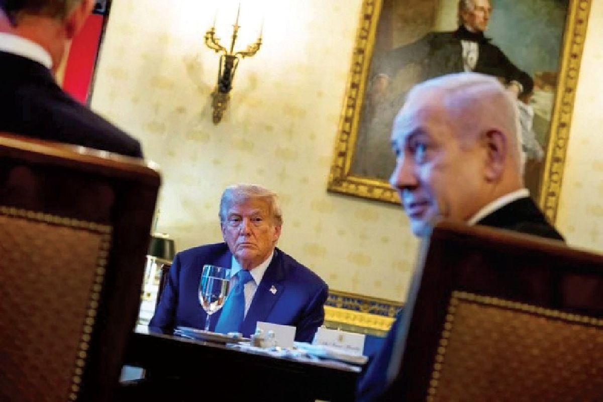 پایان نمایش ۵۰ دقیقه‌ای ترامپ- نتانیاهو با سکوت!