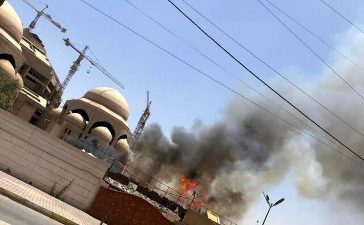 آتشسوزی در مسجد جامع «الرحمن» بغداد