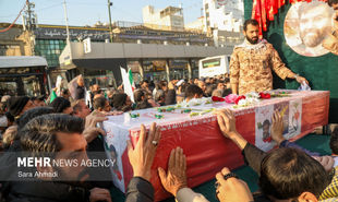 تصاویر: تشییع پیکر مطهر جانباز شهید مدافع امنیت «مهدی ظریف»