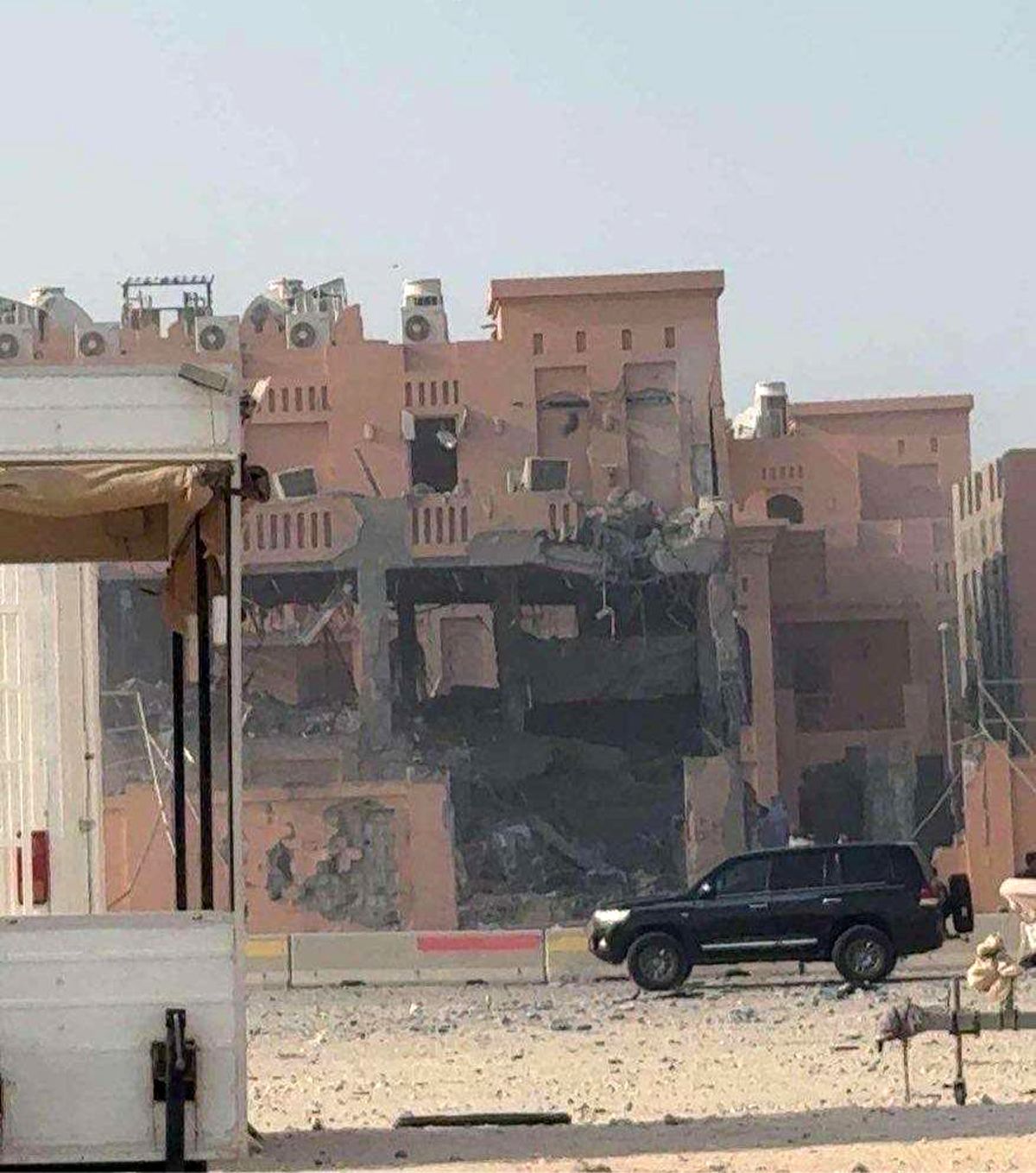 تصویری از محل انفجار در قطر  