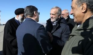 تصاویر: ورود رئیس‌جمهور به شهرکرد