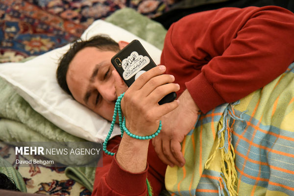 تصاویر: مراسم معنوی اعتکاف در حرم رضوی