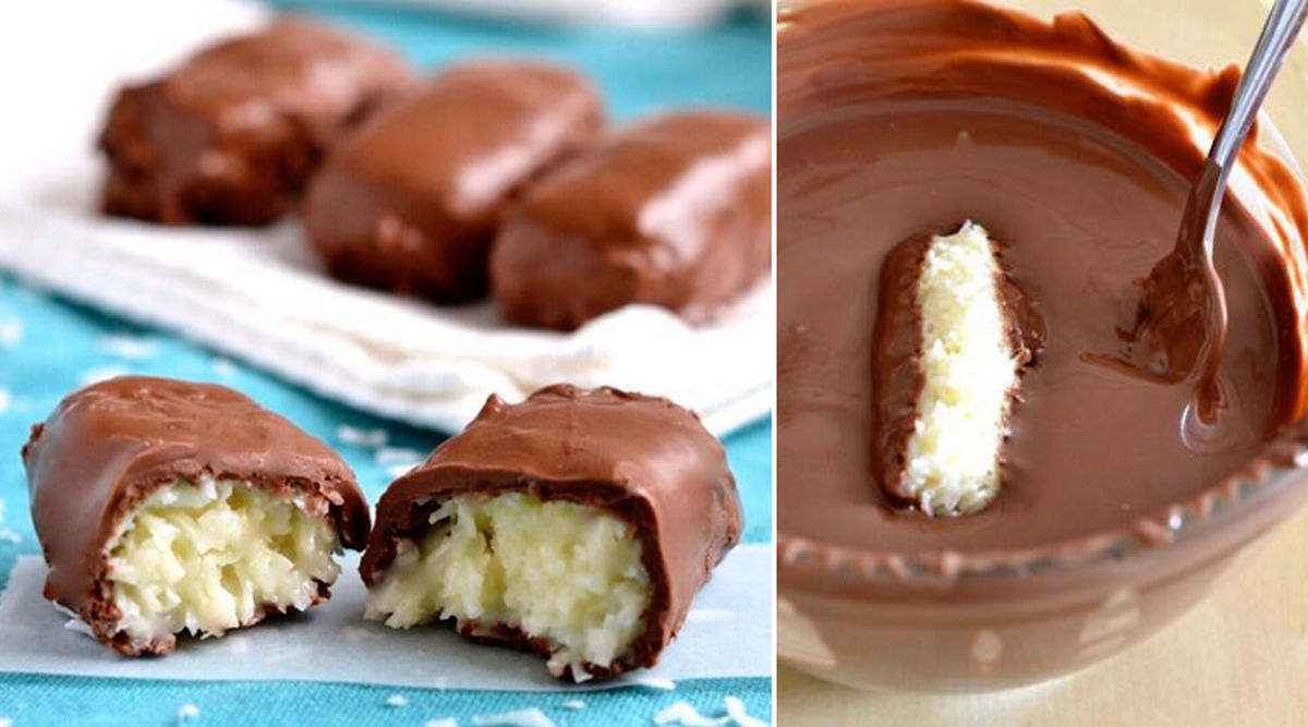 به راحتی در خانه برای فرزندانتان شکلات نارگیلی تهیه کنید