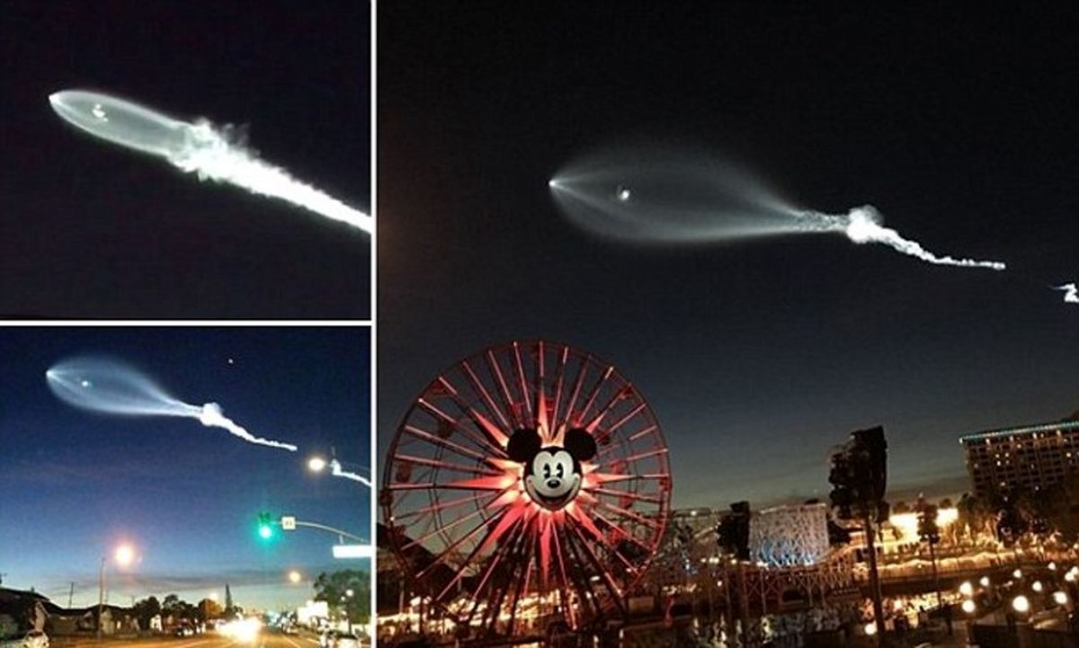 پروازعروس دریایی پرنده در لس آنجلس +تصاویر