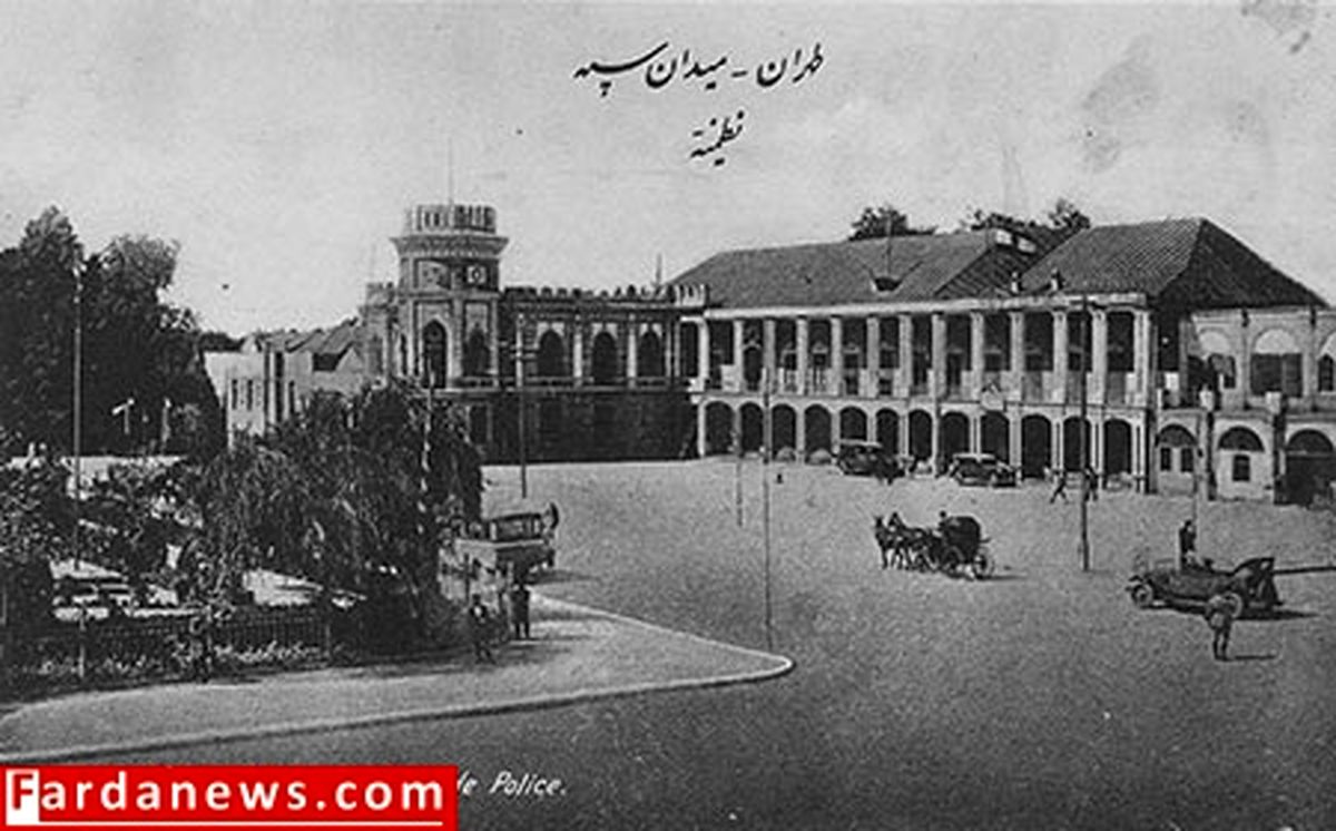 عکس قدیمی از میدان توپخانه