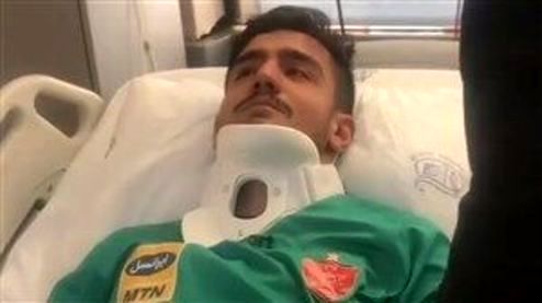 فیلم: اشک‌های گلر پرسپولیس پس از مصدومیت