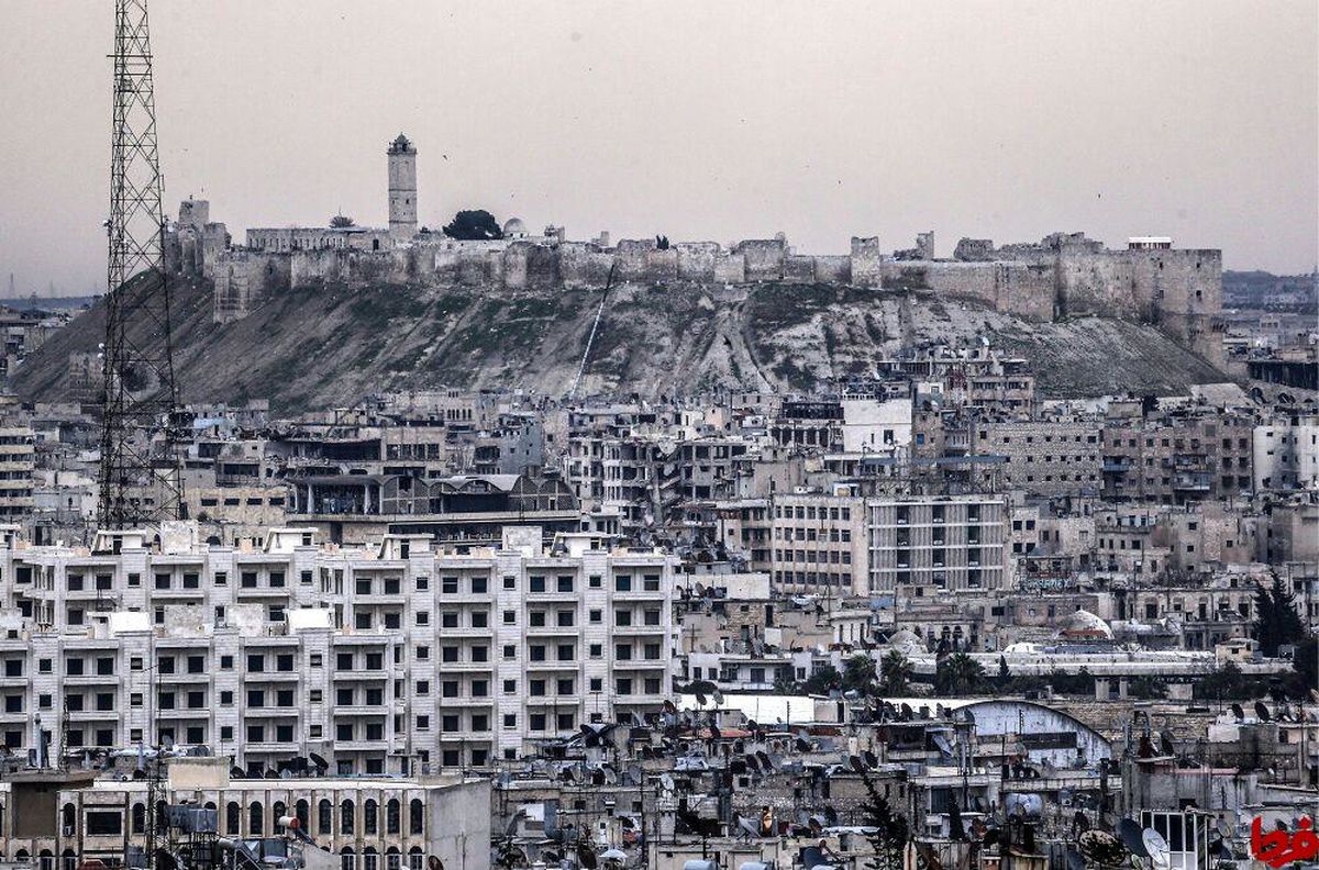 عکس: نمایی از ارگ ویران حلب