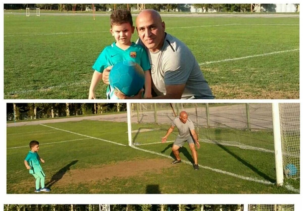علیرضا منصوریان دروازه‌بان شد +عکس