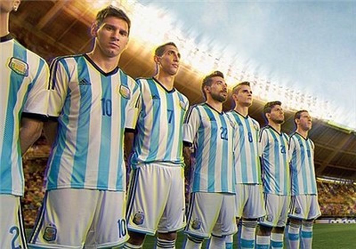 رونمایی پیراهن آرژانتین در جام برزیل/تصاویر