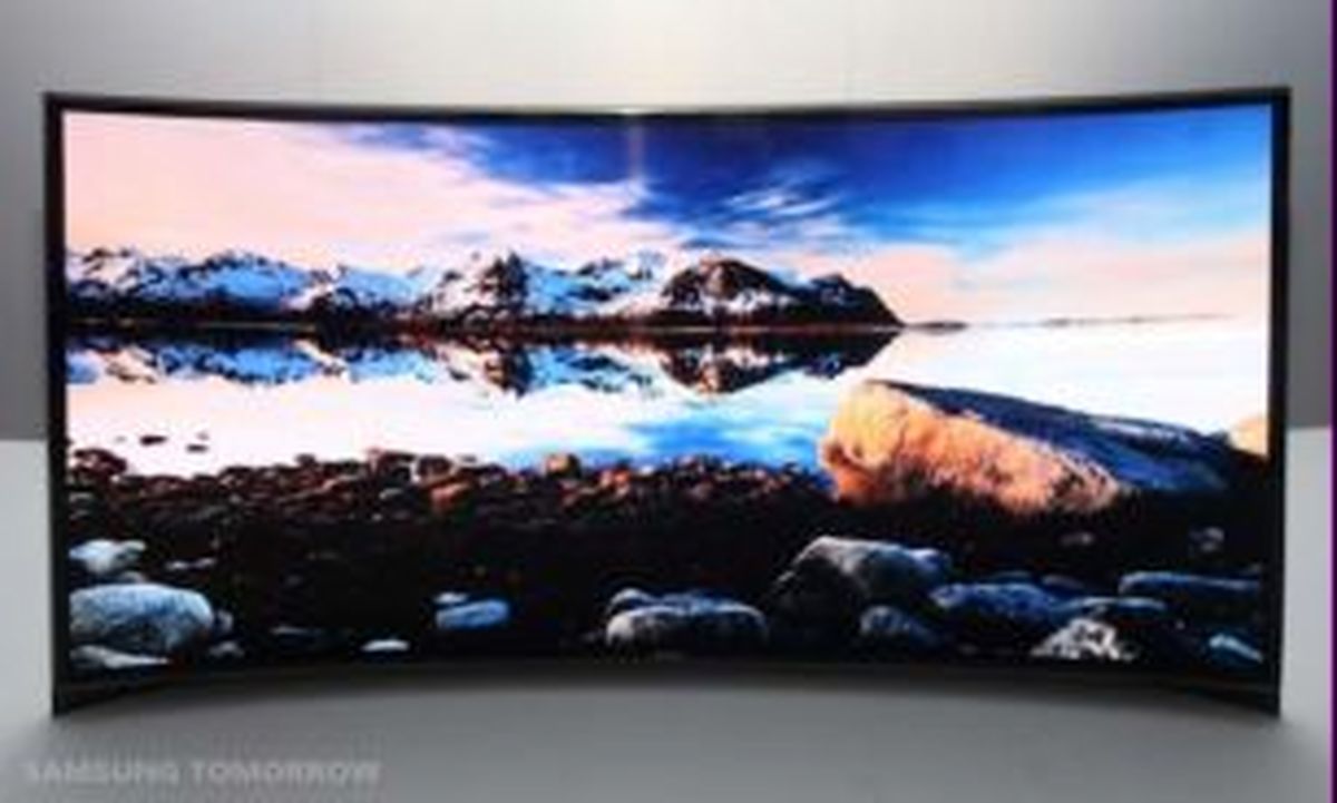 اولین تلويزيون منحني سامسونگ /عکس