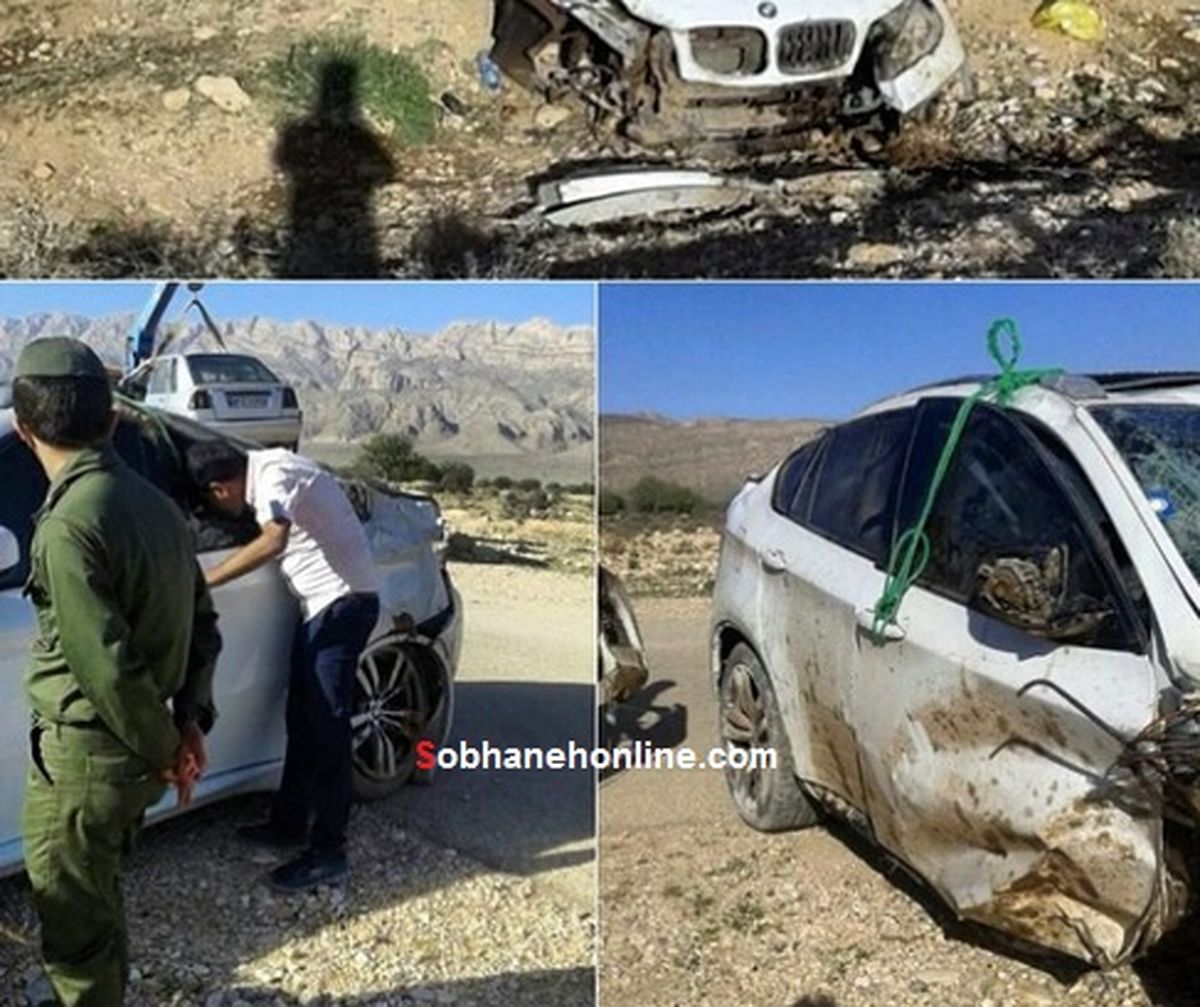 عکس: تصادف شدید BMW x6 و پراید