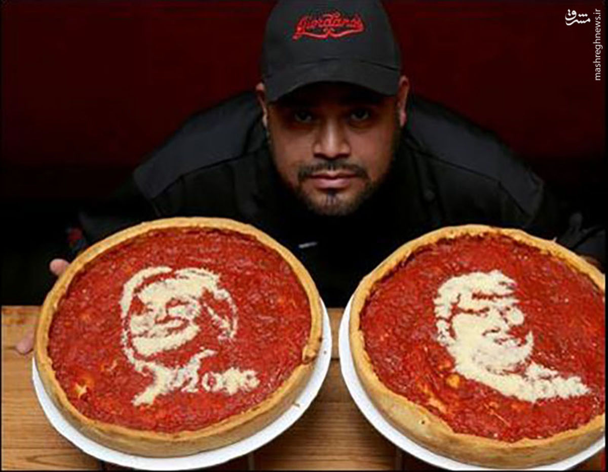 عکس: پیتزای ترامپ و کلینتون به بازار آمد!