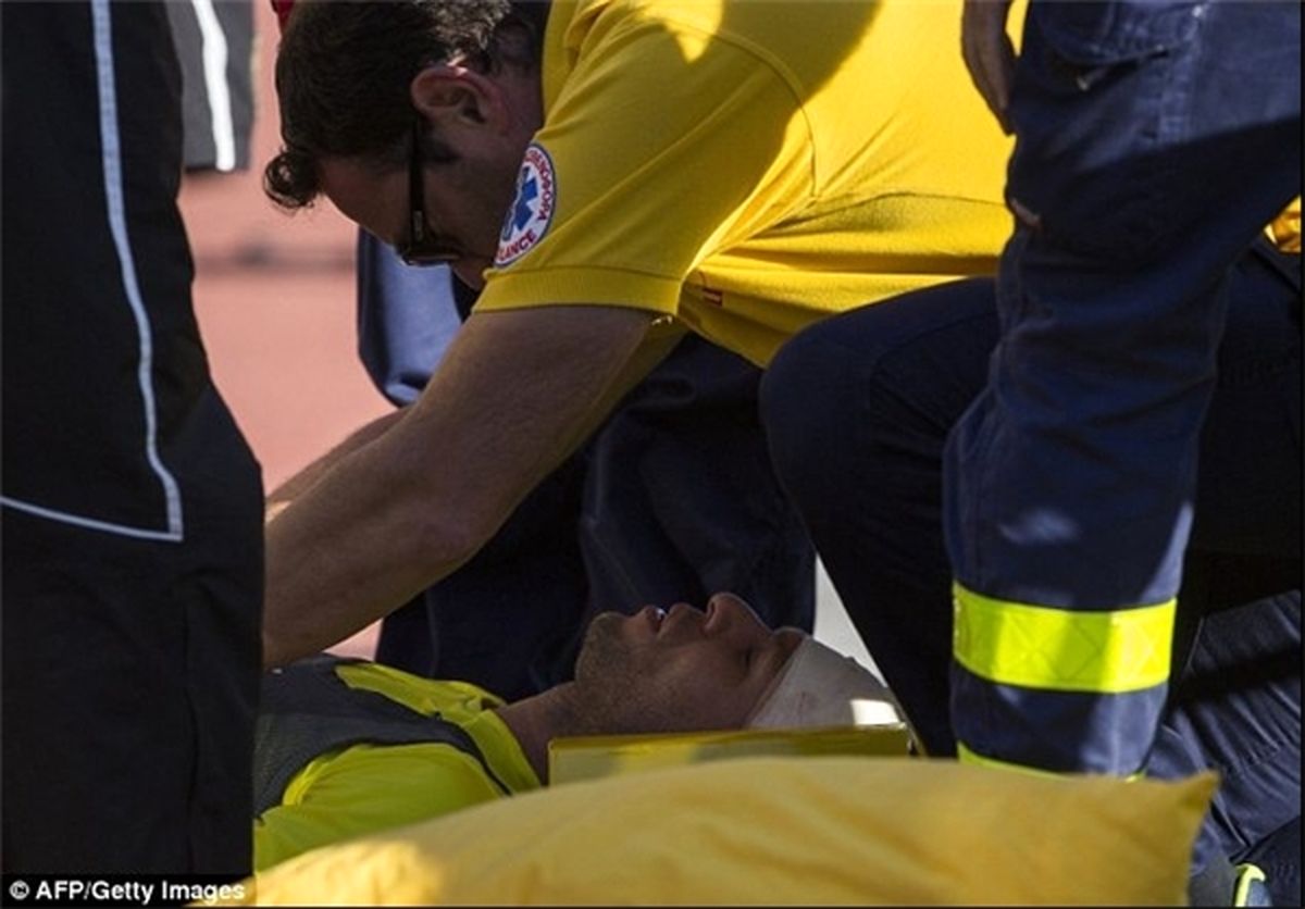 برخورد موشک به سر کاکا/تصاویر