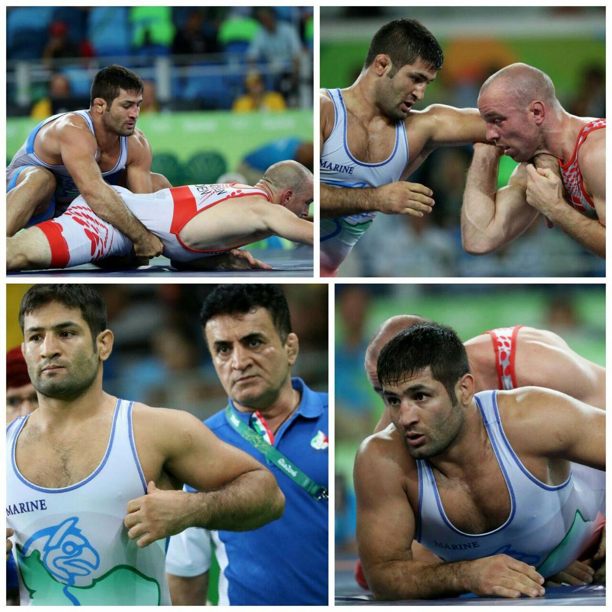 عکس: مبارزه عبدولی با حریف دانمارکی