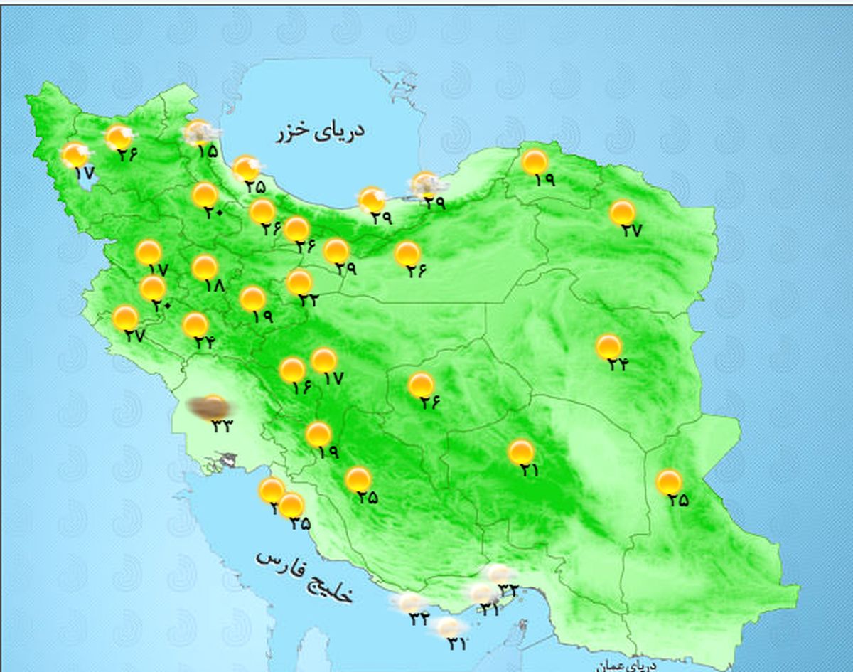 امروز کدام استانها شاهد بارش باران خواهند بود؟ +جدول