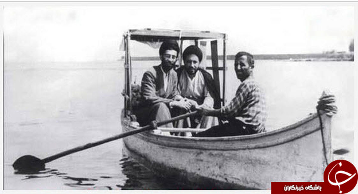 عکسی نادر از رهبر انقلاب در تالاب انزلی