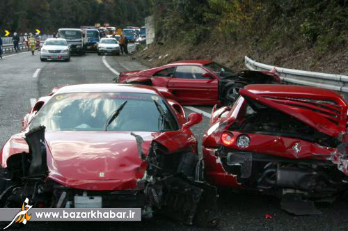 گران‌ترین تصادف دنیا/ تصاویر