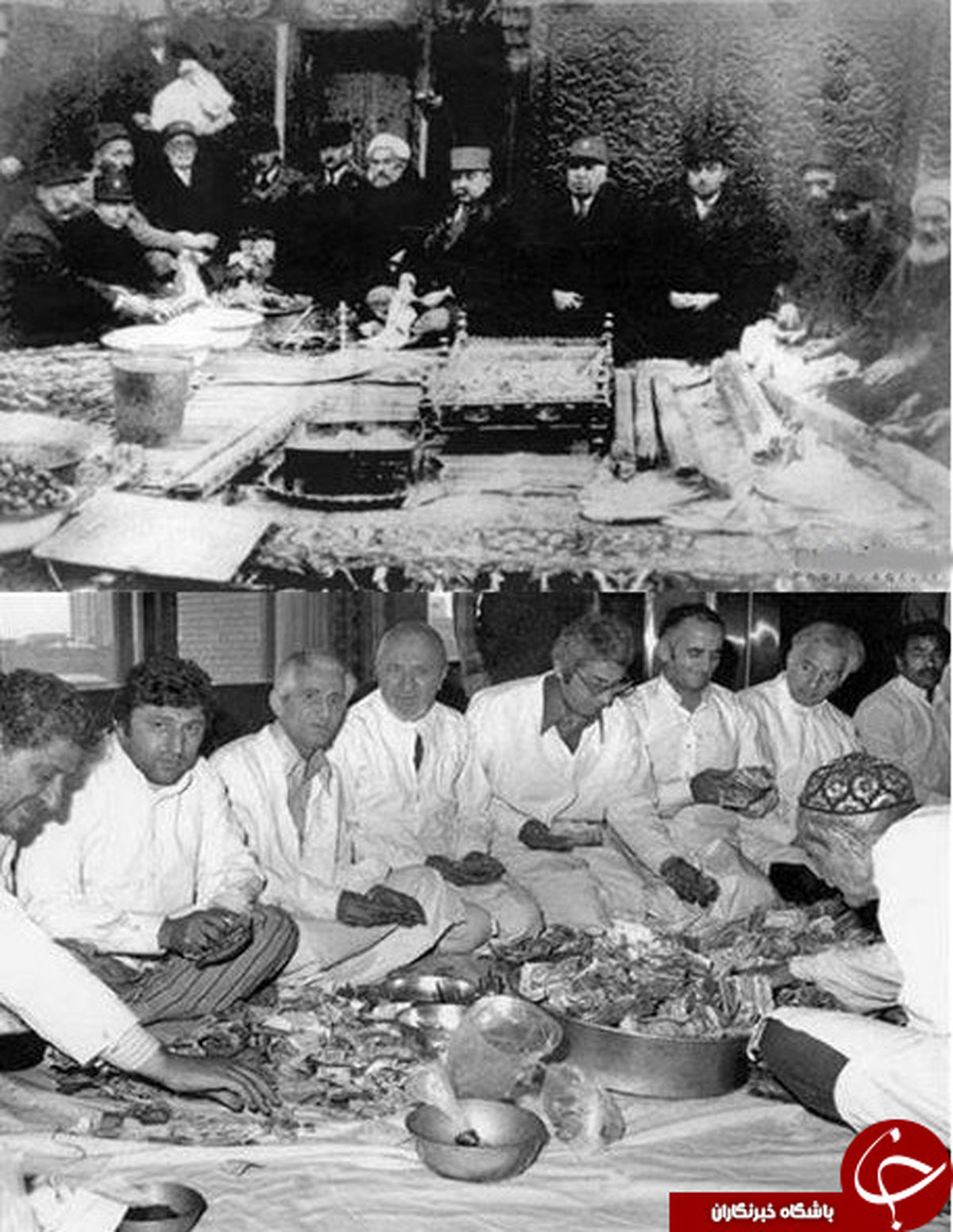 عکس قدیمی از خادمین امام رضا ( ع )