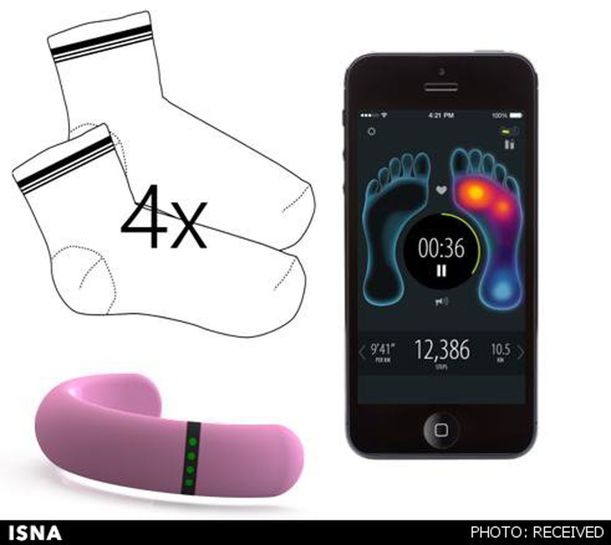 جوراب هوشمند بلوتوثی/عکس