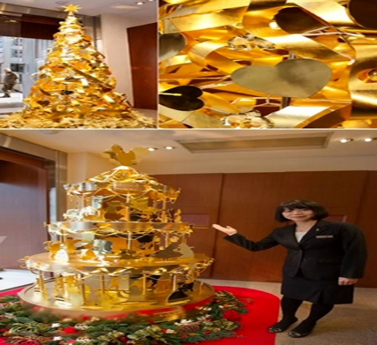 درخت کریسمس از طلا/عکس