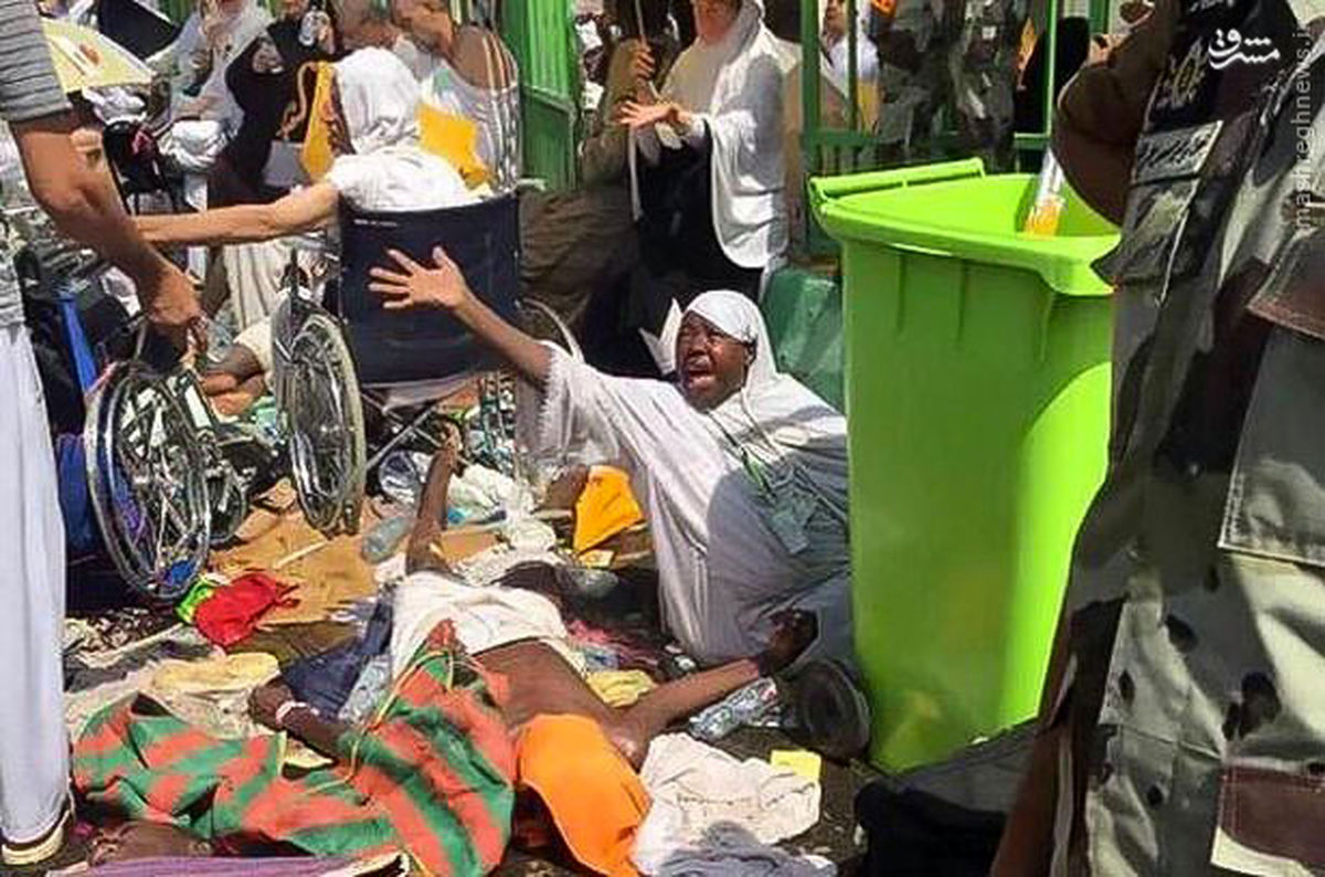 عکس:فریاد زنی در منا بر سر عوامل آل‌سعود