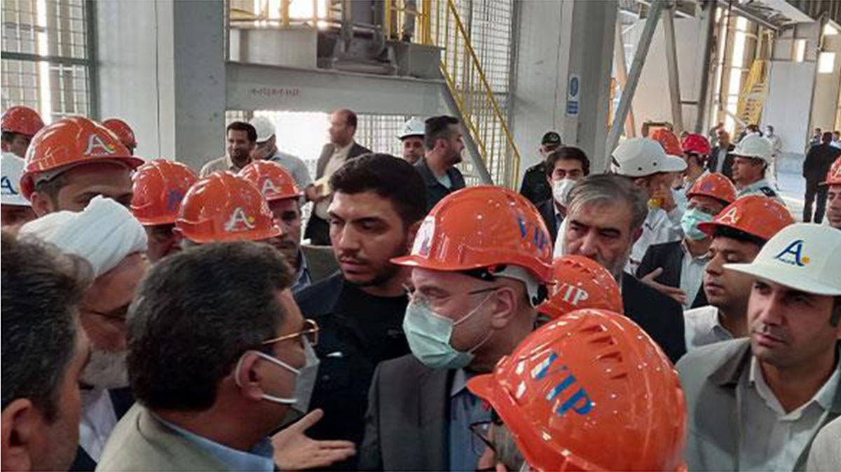 بازدید رئیس مجلس از مجتمع صنایع آلومینیوم جنوب و نیروگاه ۹۱۳ مگاواتی لامرد