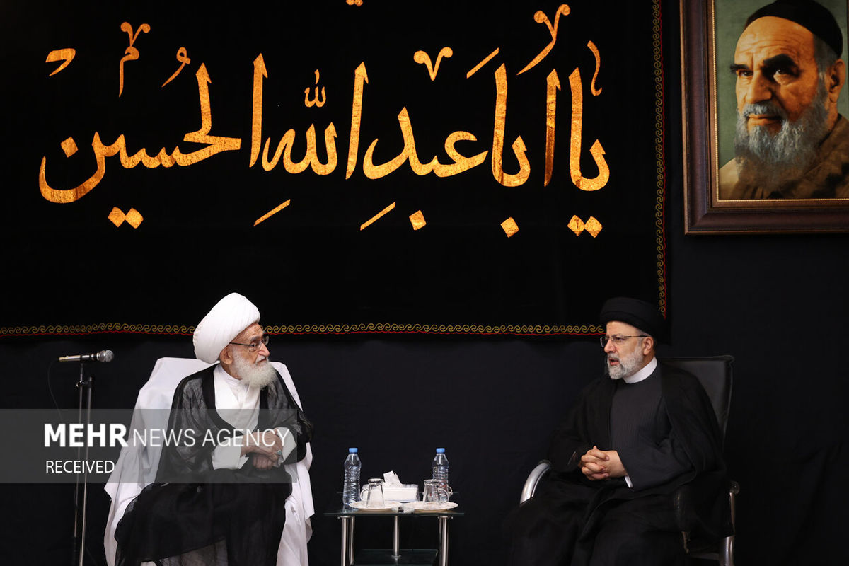 لحظاتی از دیدار رئیس جمهور با آیت الله نوری همدانی