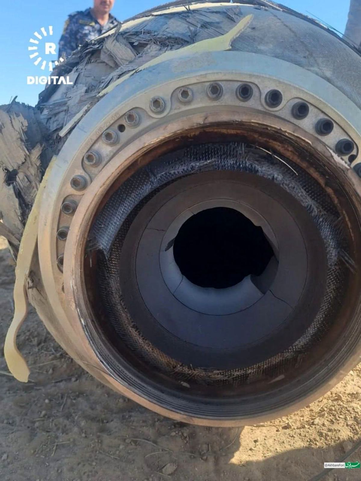 تصاویر بوسترهای موشک‌های شلیک شده اسرائیل به سمت ایران  