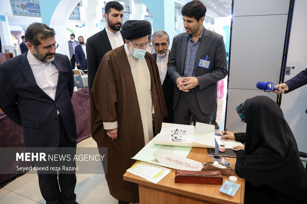 تصاویر: افتتاح نمایشگاه قرآن با حضور رئیسجمهور