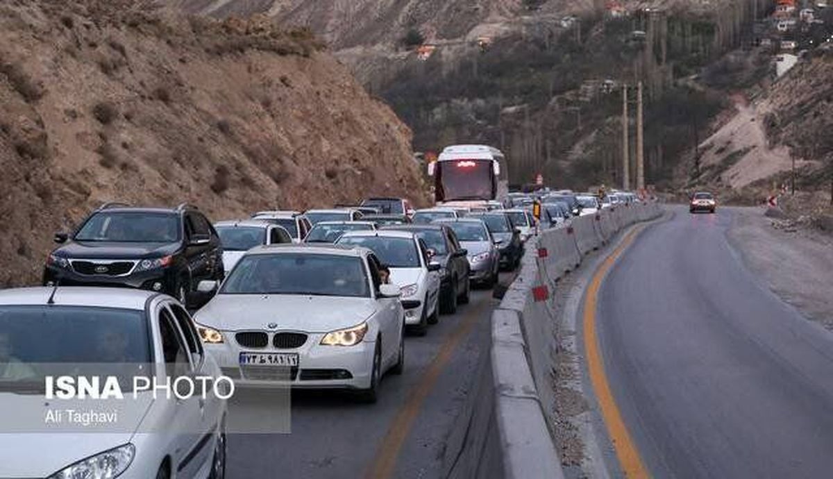 ترافیک ۲۹ کیلومتری در آزادراه قزوین - رشت