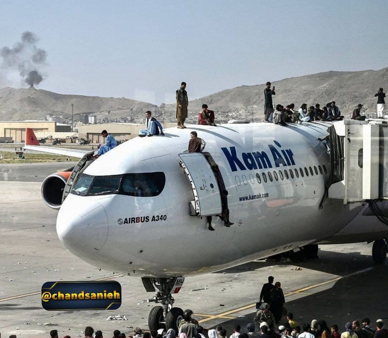 عکسی از افغانستان که در شبکه های اجتماعی دست به دست می شود