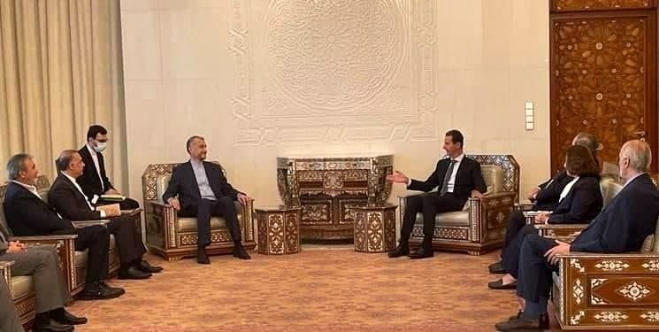 استقبال بشار اسد از وزیر خارجه ایران