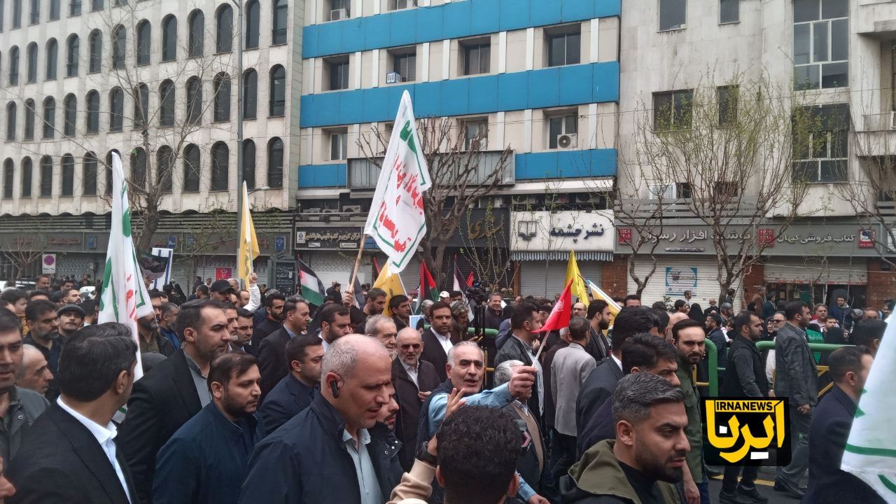 حضور رئیس‌جمهور پزشکیان در راهپیمایی روز جهانی قدس  در تهران