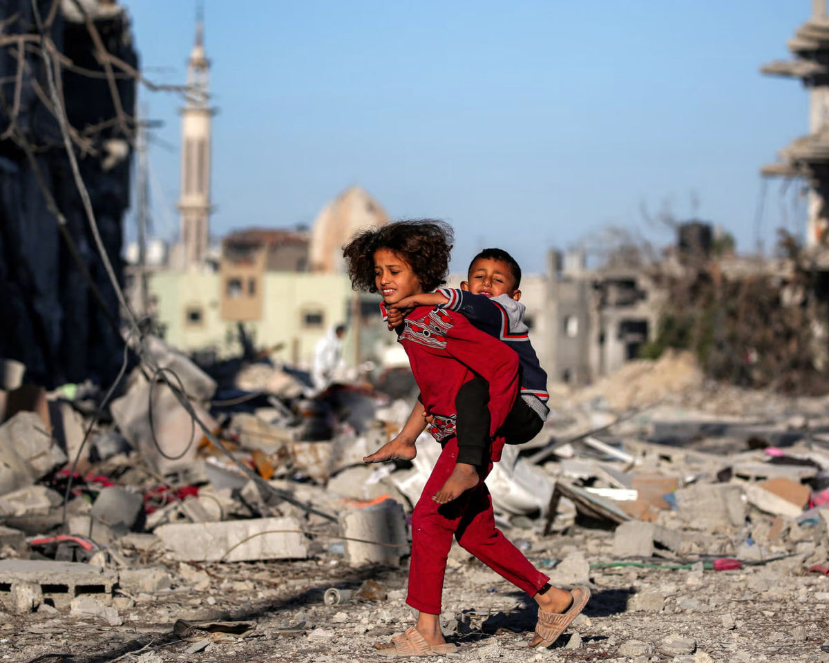 گریه‌های کودک فلسطینی: گرسنه‌ام