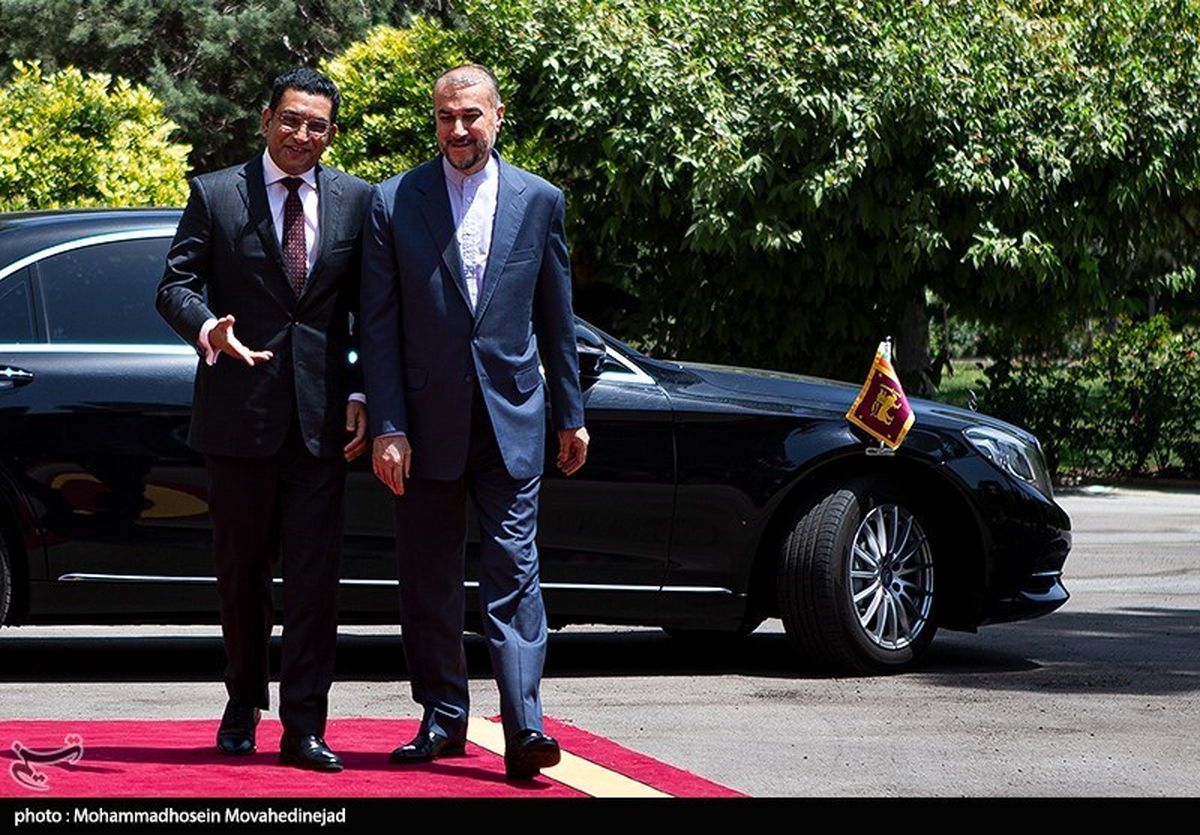  تاکید امیرعبداللهیان بر توسعه همکاری با سریلانکا