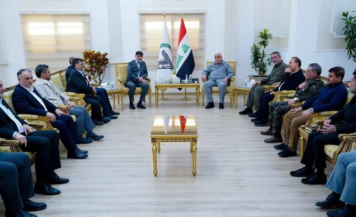 ملاقات فرمانده الحشد الشعبی با سردار رادان در بغداد 