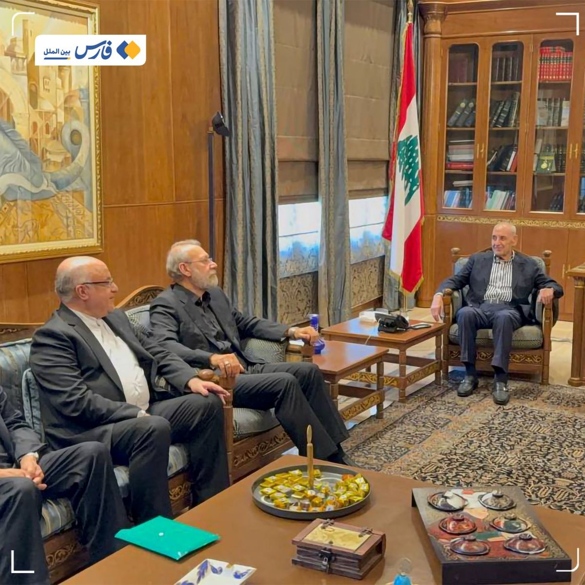 تصاویر دیدار لاریجانی با نبیه بری در لبنان