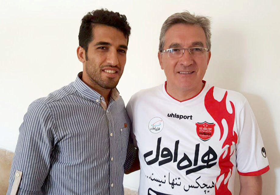 امیری در محل تمرین پرسپولیس +عکس