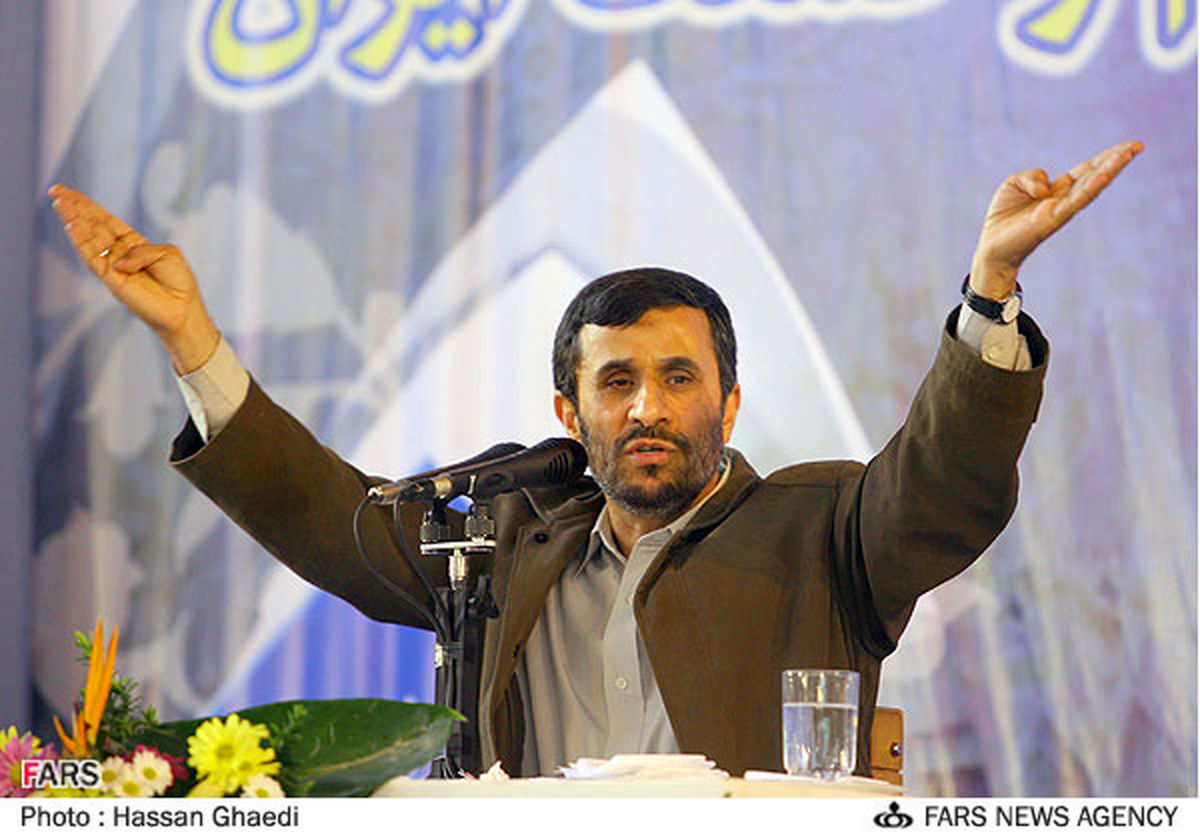 صدای احمدی نژاد هم درآمد!