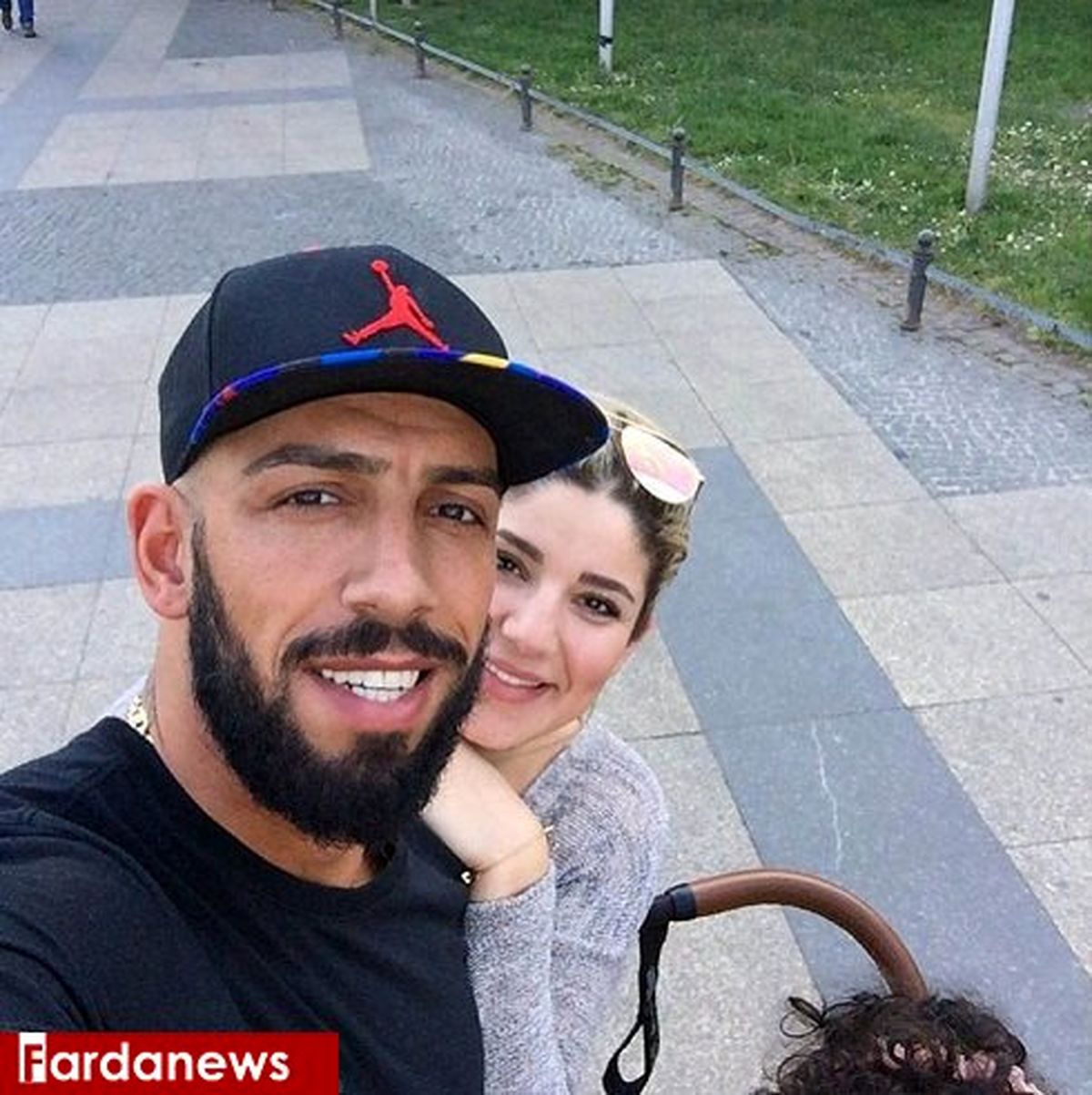 سلفی اشکان دژاگه و همسرش +عکس